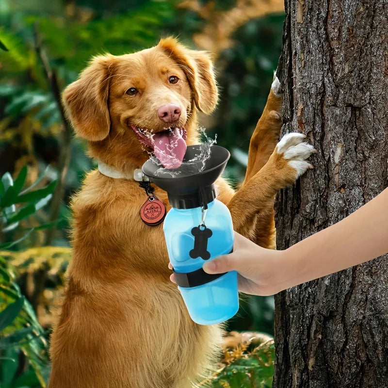 Dog Water Bottle, Portable Travel Water Bottle Dispenser For Dogs - Outdoor Travel Water Bottle Bowl,