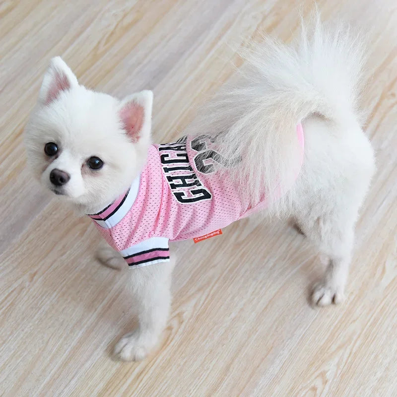 Chicago Basketball Jersey for dogs-Vest-Summer- T-Shirt for all breeds- Sizes XS to 5XL-Cosrumes/Apparel