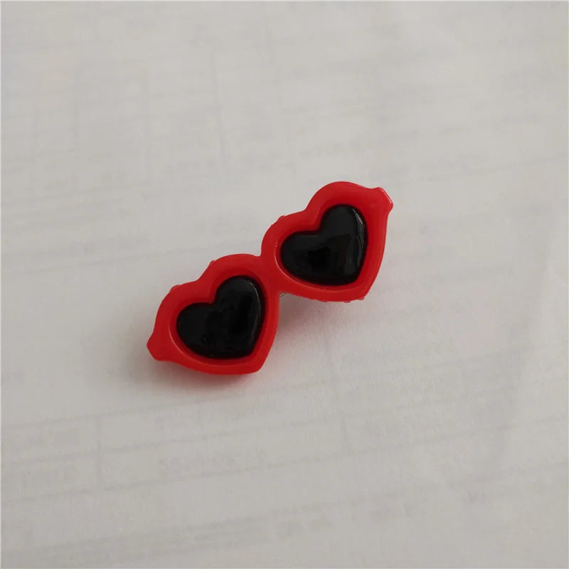 New Pet Lovely Heart Sunglasses- Hairpins Dog Bows Hair Clips for Puppy/Dogs-Pet Accessories