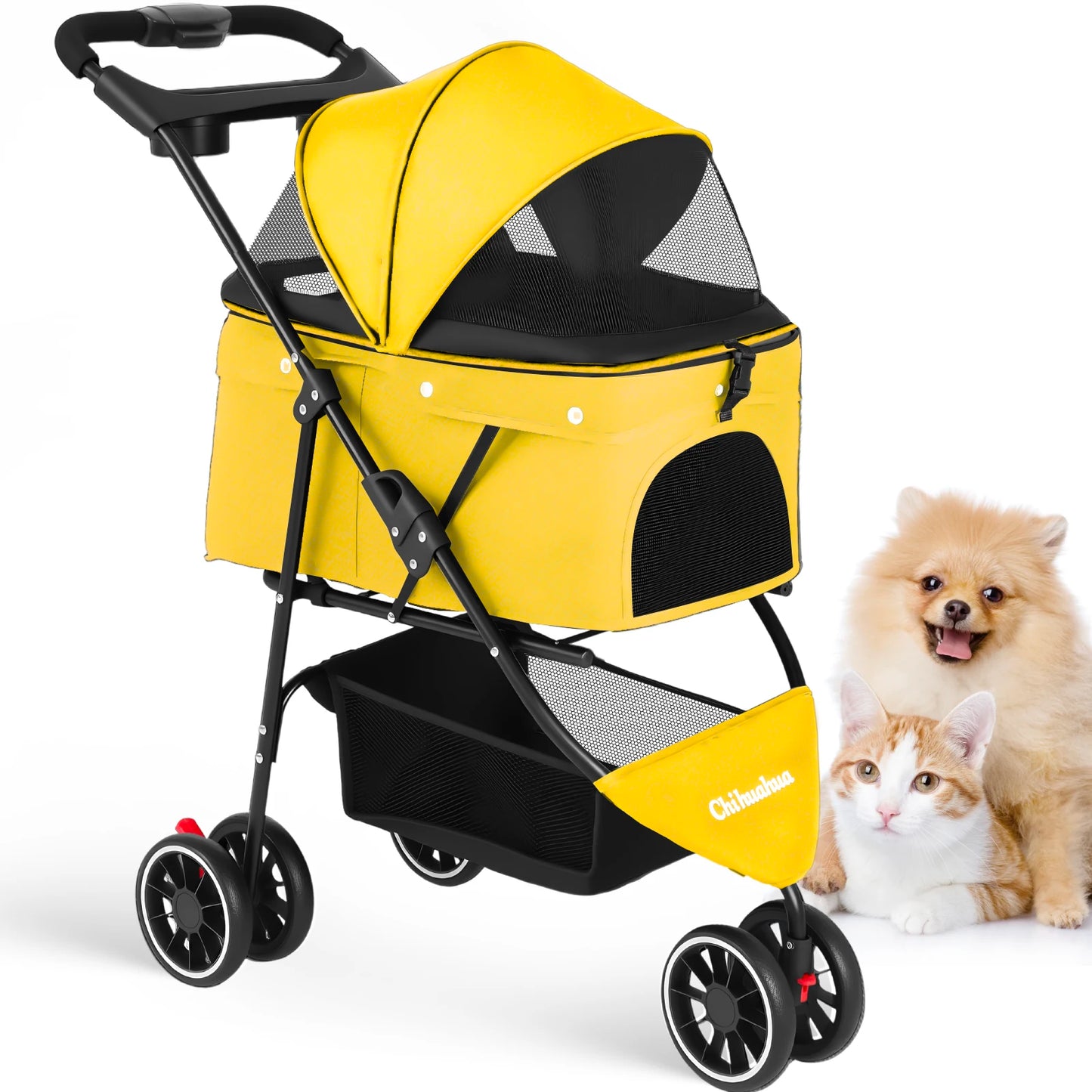 Pet Stroller- For Small Puppy/ Dogs- Foldable-Pet Strollers