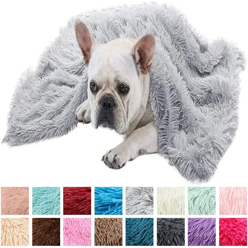 Super Soft Fleece Fluffy Pet Blankets- Extra Warm-Breathable- for Small Medium Large Dogs-Beds & Blankets
