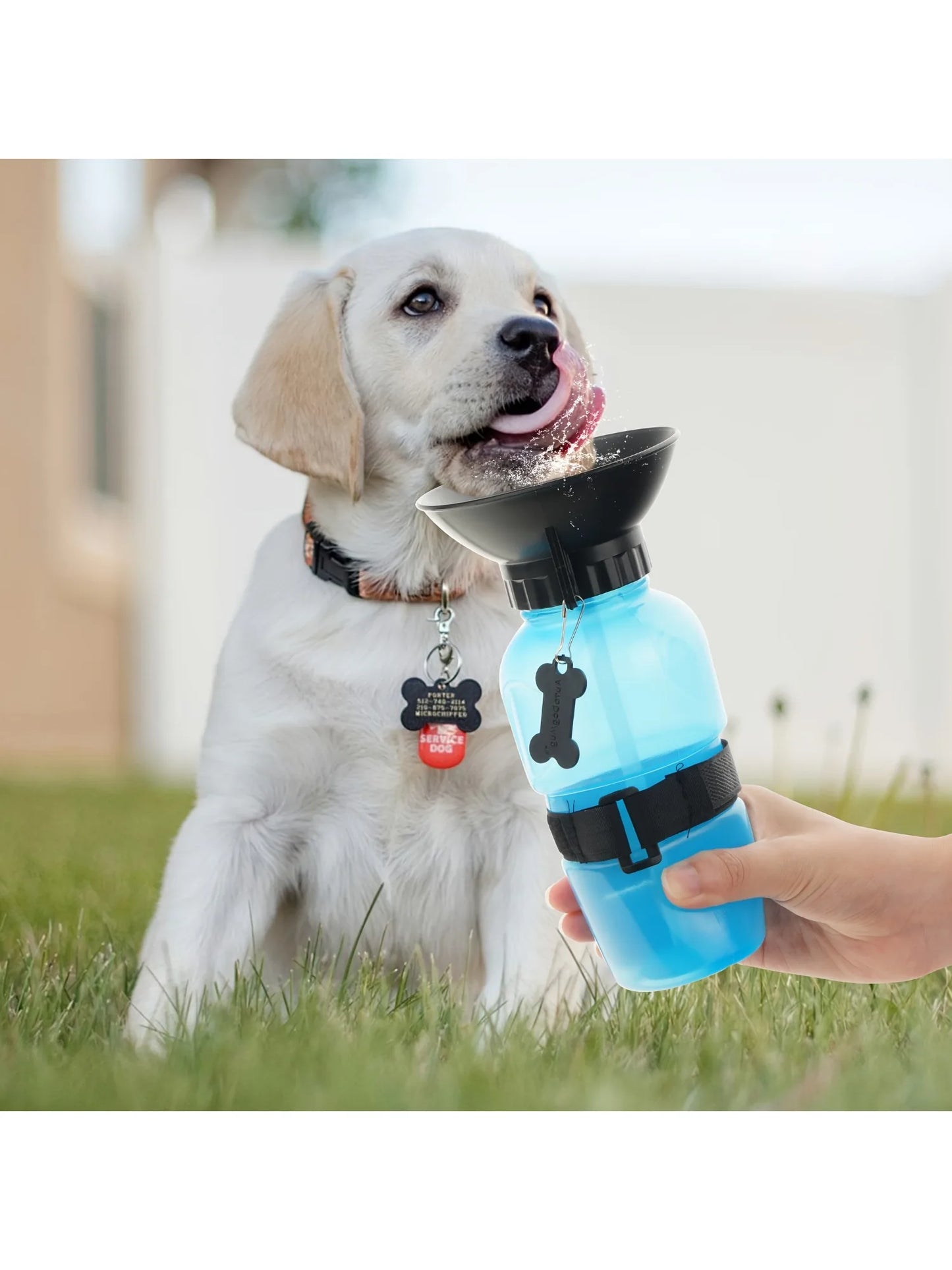 Dog Water Bottle, Portable Travel Water Bottle Dispenser For Dogs - Outdoor Travel Water Bottle Bowl,