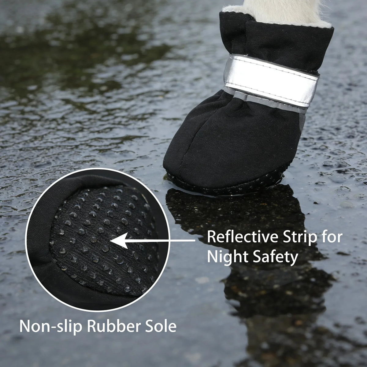 Small Dog Puppy Shoes- Waterproof- Anti Slip- Soft Sole- Boot Size 5x4.2cm for Small Dogs 10-13 lbs-Costume/Apparel