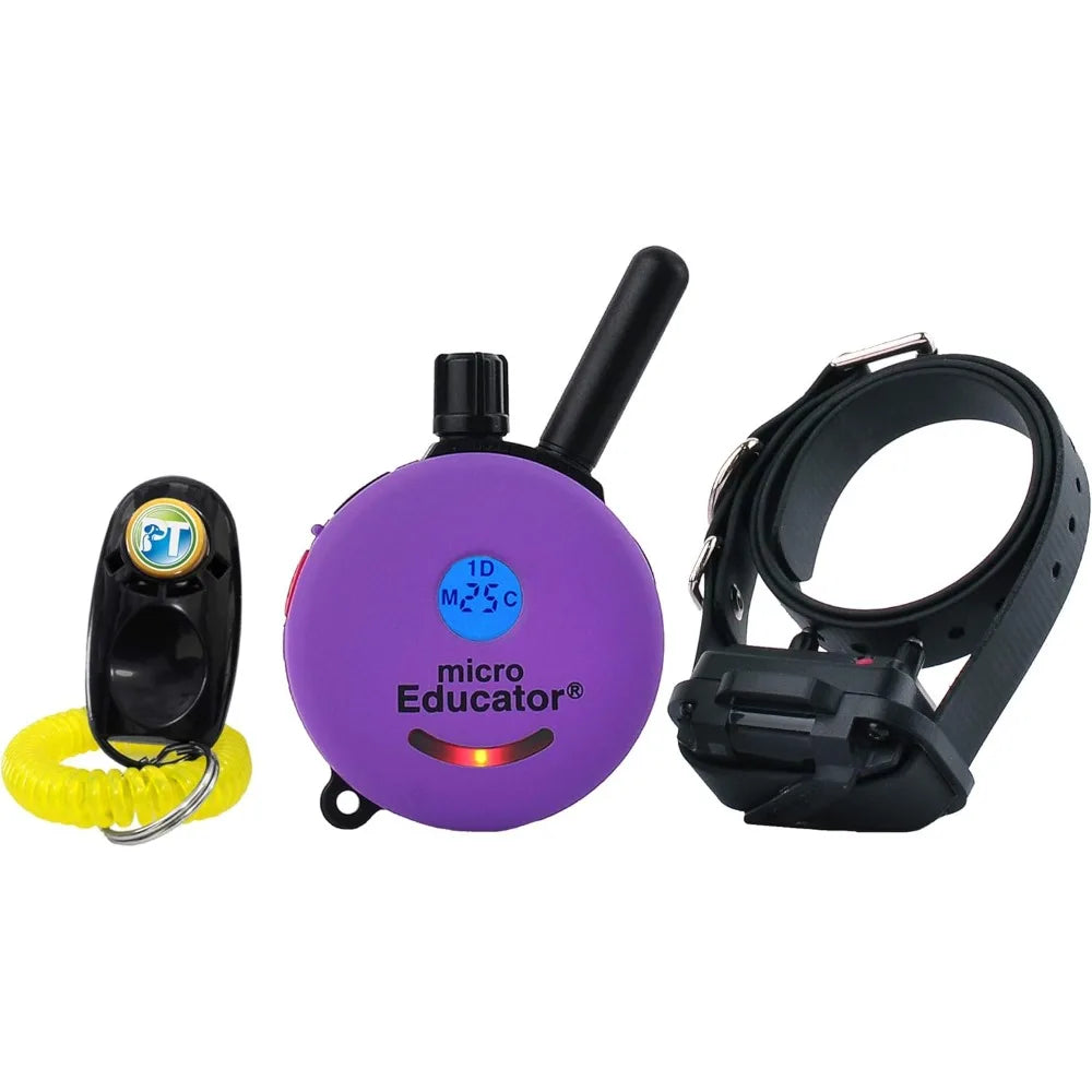 Micro ME-300-1/3 Mile E-Collar Dog Training Collar with Remote- Static-Vibration-for Small Dogs