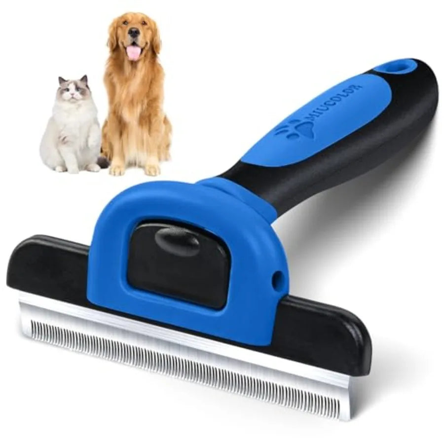 Pet Grooming Brush-De-Shedding Tool- Effectively Reduces Shedding-Pet Grooming