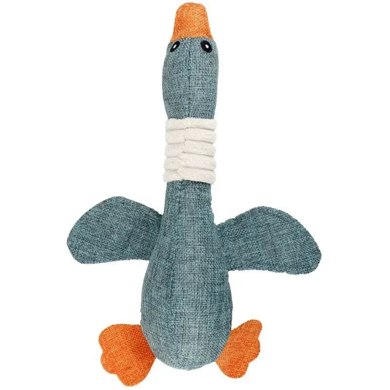 Mallard Duck Dog Toy- for Aggressive Chewers- Squeaky Wild Goose Puzzle Training Toys- Cute Soft Dog Chew Toy