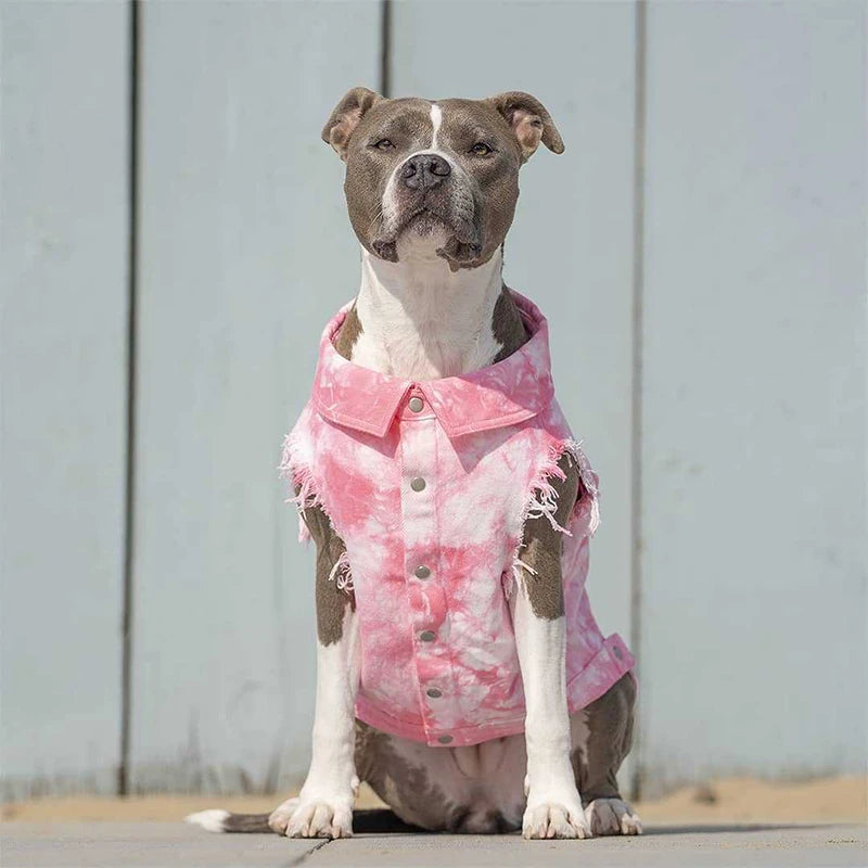 Dog Denim Vest Jacket-Sizes S-3XL-Costumes/Apparel