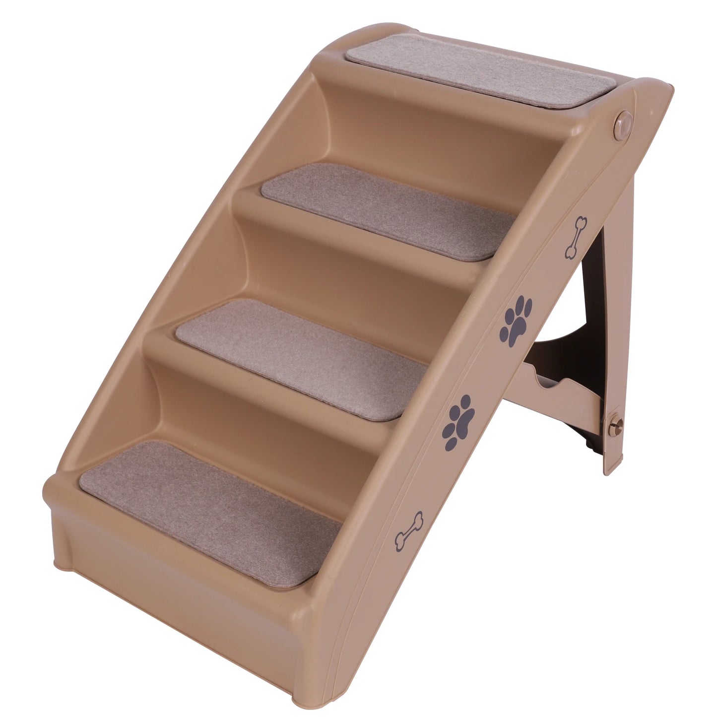 4-Step Pet Dog Stairs- Foldable Dog Steps- Non-Slip Dog Stairs Ramp -Sofa Ladder Pet Furniture for Small Pet Dogs