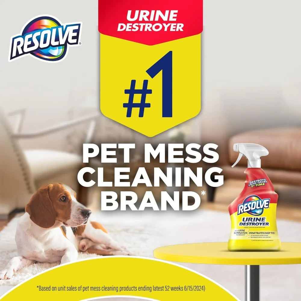 Pet Stain & Odor Remover – Carpet Cleaner for Cat & Dog Urine, 32 Fl Oz-Pet Grooming