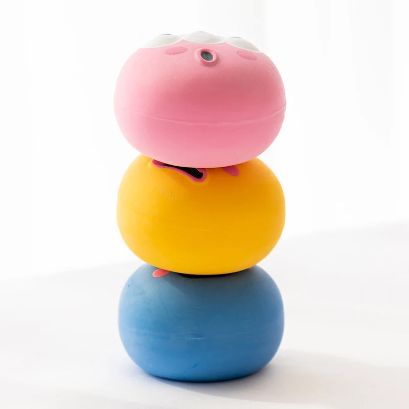 Pet Squeaky Toys -Pet Ball Toys- Dog Chewing Rubber Ball- Cleans Teeth Dog Chew Toy-Bite Resistant