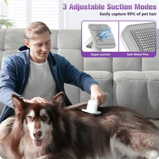 Homeika Pet Grooming Kit&Vacuum 99% Pet Hair Suction,Dog Grooming Vacuum with Nail Grinder/Paw Trimmer/Shedding Brush for DogCat