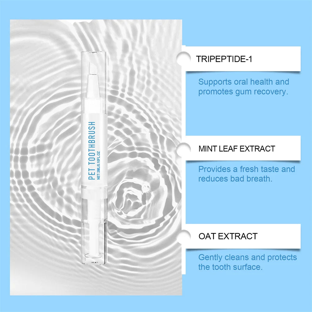 Dogs Teeth Cleaning Tools- Toothbrush Clean Kit- Tartar Remover- Teeth Stains Cleaning Pen