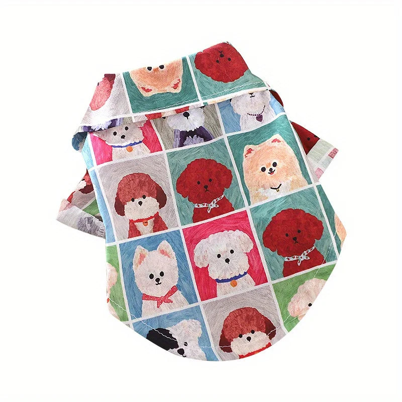 Cartoon Dog Shirt- Lightweight- Breathable-Stylish- Sizes XS-XL-Costumes/Apparel