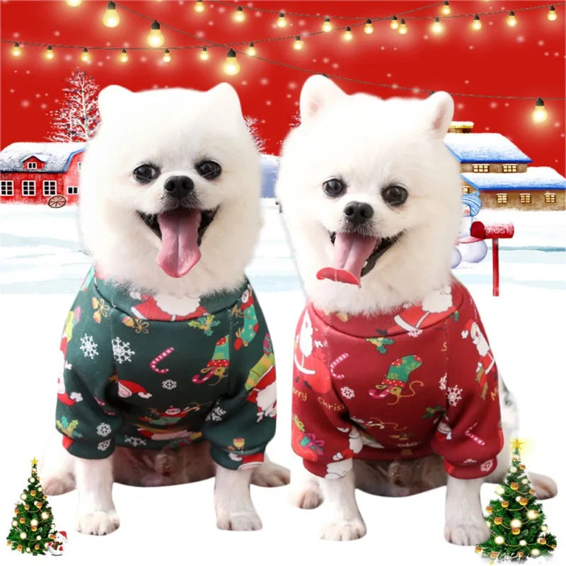 Christmas Dog Clothes- Winter Pet Clothing -Sweaters -size XS- 4XL