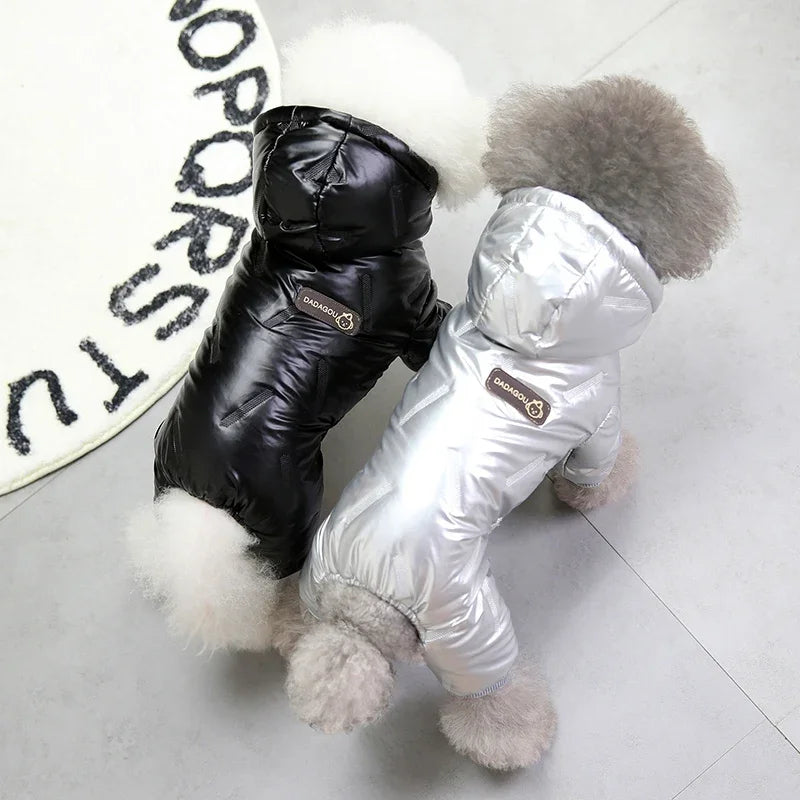 Waterproof Dog Winter Overall Clothes Jacket- Windproof Outdoor- Lightweight Coat Jacket for Small Medium Large