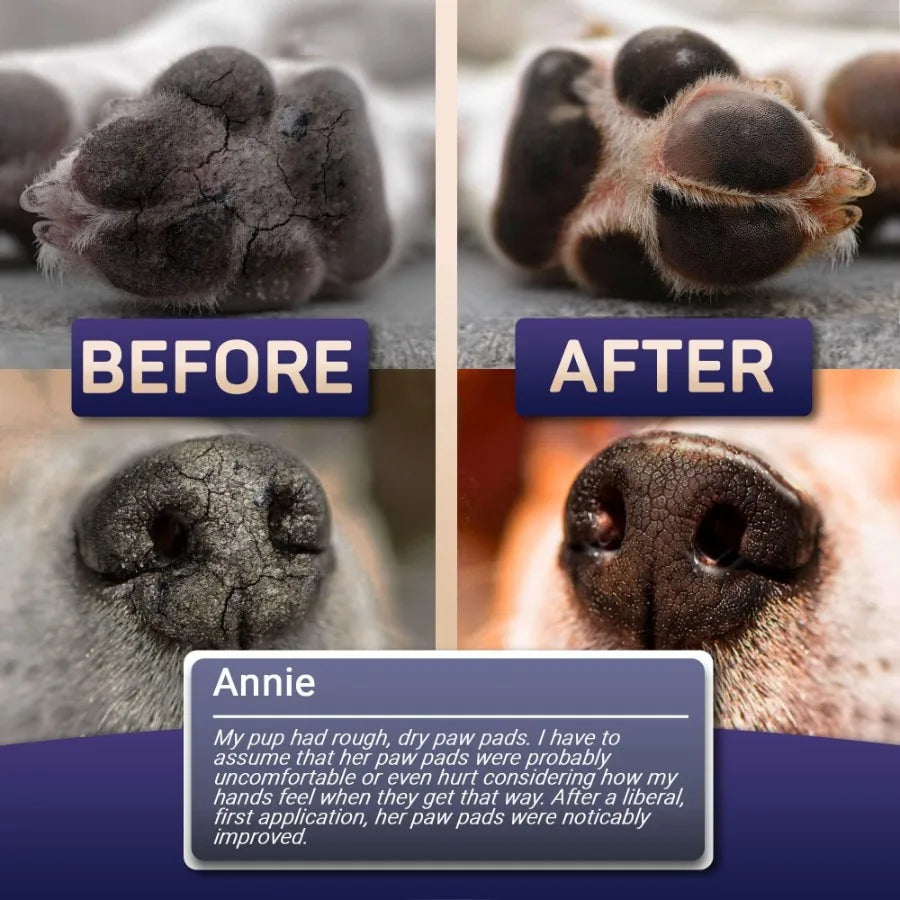 Natural Dog Paw Balm Dog Paw Protection for Hot Pavement Dog Paw Wax for Dry Paws and Nose Canine Paw Moisturizer for Cracked