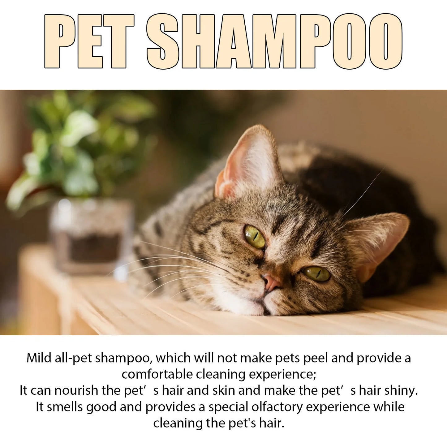 YEGBONG Dog Wash Shampoo- Flea & Mite Killer- Dirt Removal - Anti-Itch- Deodorizing & Moisturizing Formula for Softening Coat-Pet Grooming