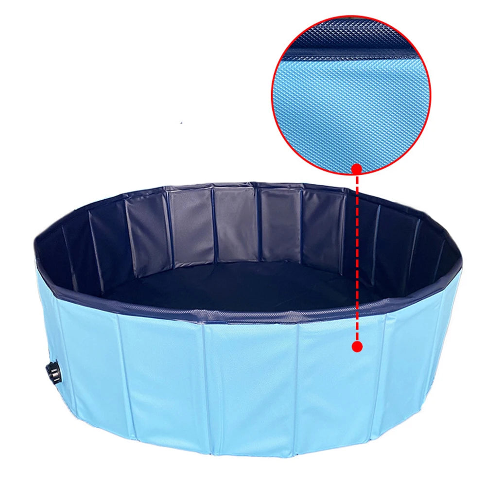 Dog Swimming Pool- Pool Cover-Portable- Plastic- Scratch Resistance Pet Pools
