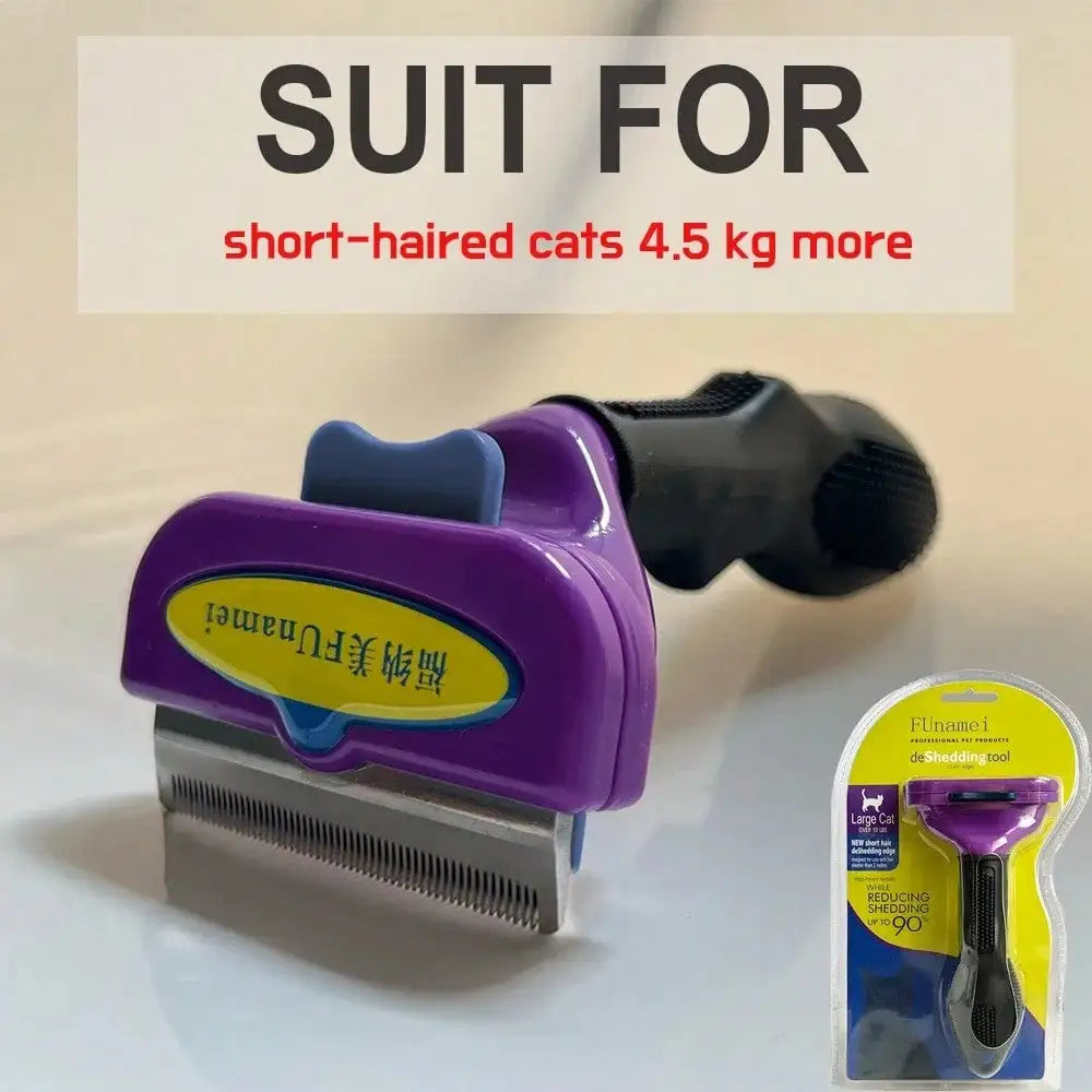 Professional Pet Shedding Brush-Hair Removal Brush- Massage Comb-For Short/Long hair Dogs-Pet Grooming
