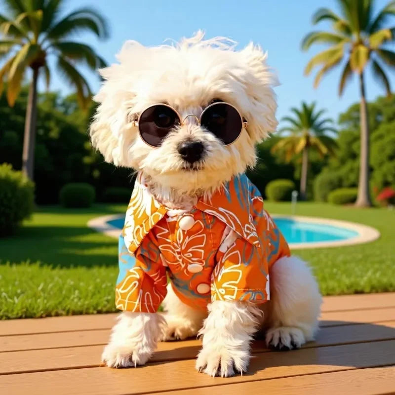 Handsome Small Dog Clothes- Summer Breathable Clothing-Cute Dog Beach Clothing for Small Dog Vest-Sizes XS to 2XL-Costomes/Apparel