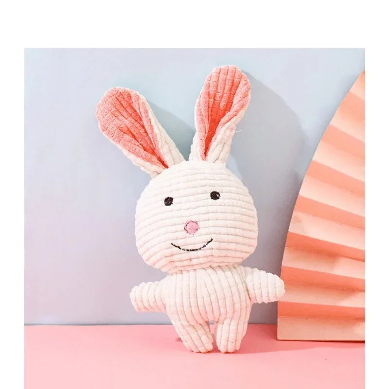 New Pet Toys -Plush Bite Resistant Toys -Cute Animal Shapes-Squeaky Dog Toys-Interactive
