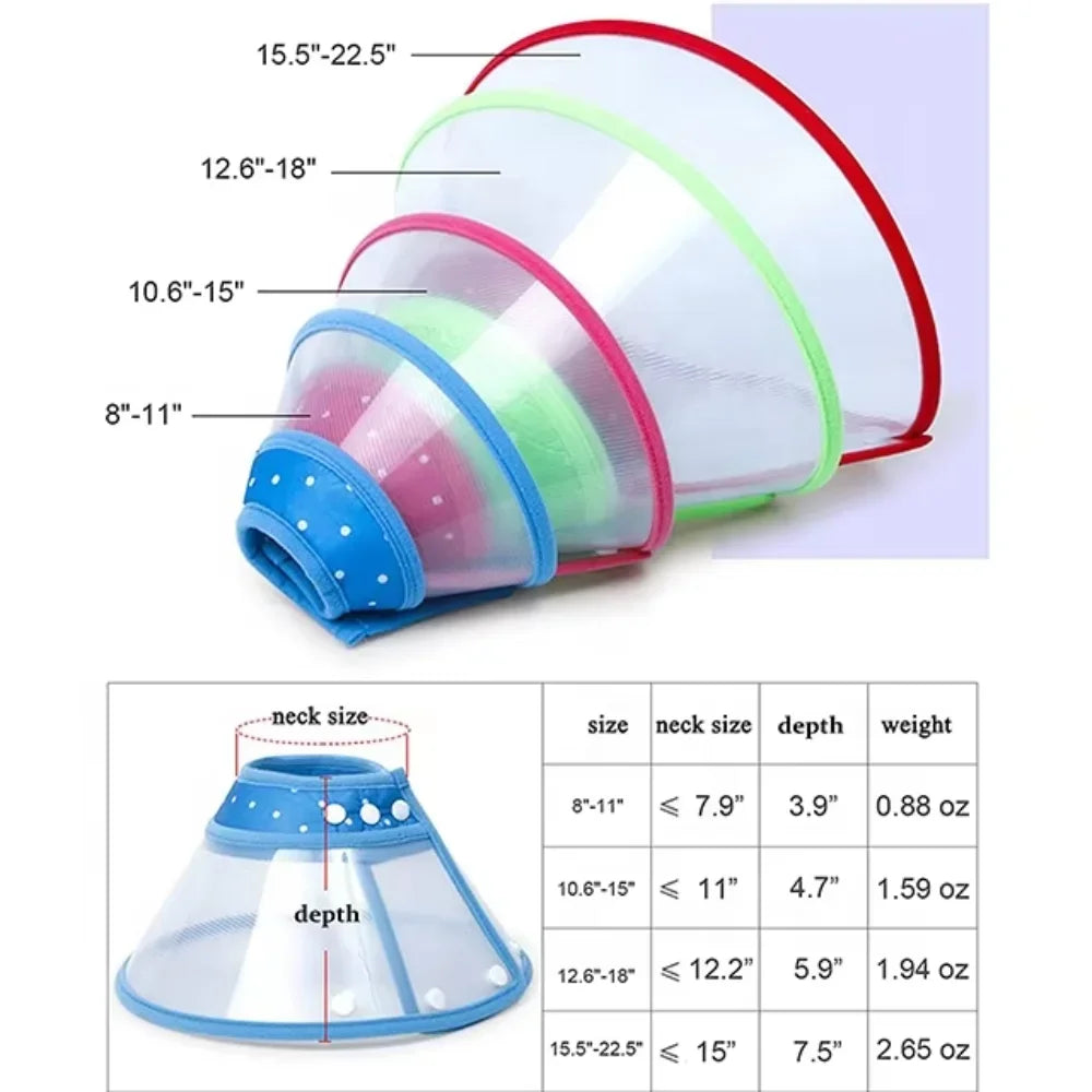 1Pc Cute Design Pet Cones-Adjustable- Comfortable- Recovery Martingale collar-Collars/Leashes