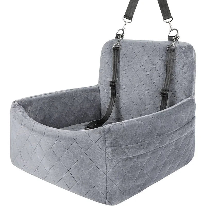 Dogs under 20 Pounds Car Seat with Pocket- Kennel Puppy Car Ride- Artifact Dog Nest- Pet Pad Front and Rear Row -Dog Look-Out Safety Seat-Pet Car Seats