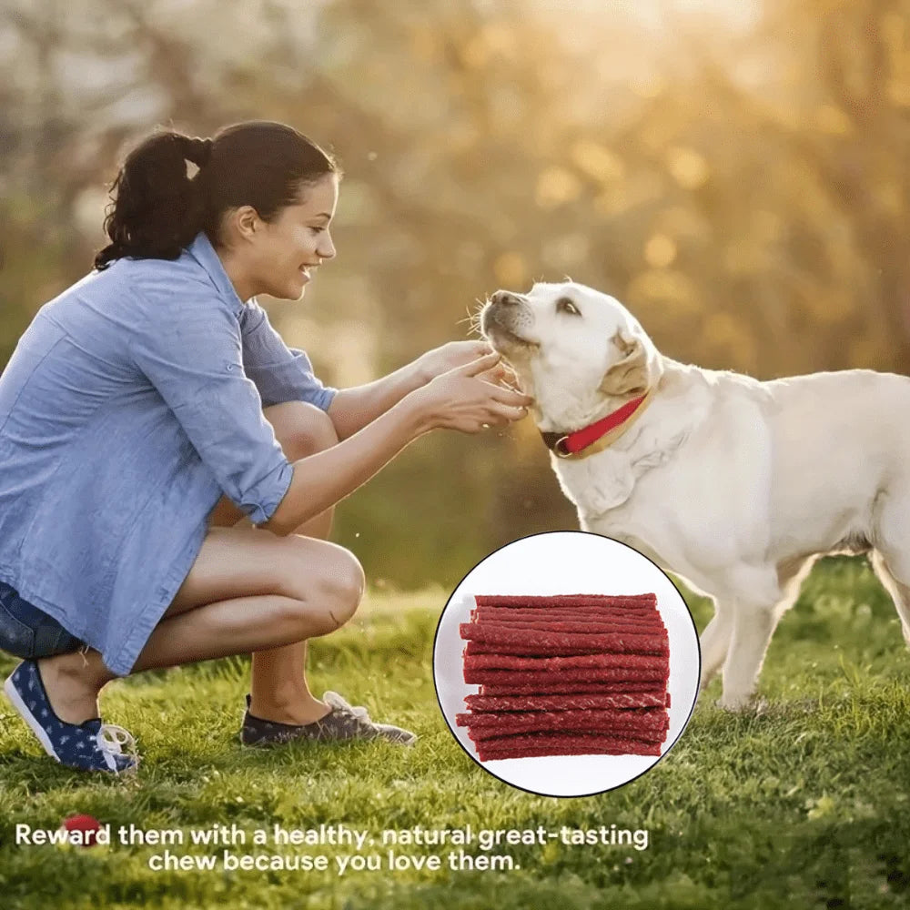 7.05oz/14.11oz(200g/400g) Beef Stick- All Natural Ingredients-Healthy- Easily Digestible-Pet Bowls/Feeding