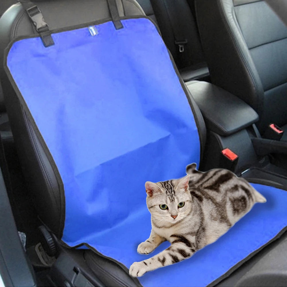 Foldable Car Pet Seat Pad Waterproof Dirt Resistant Solid Color Cars Rear Seats Cushions Pet Cat Dog Carrier Mat Seat Cover