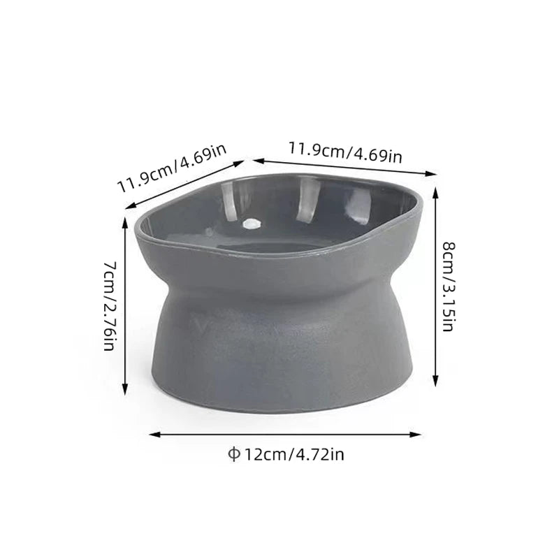 Dual-Purpose Dog Food Bowl-Elevated- Anti-Vomiting-for Dog or Cat Feeder- Whisker Stress-Free-Pet Bowls/Feeding