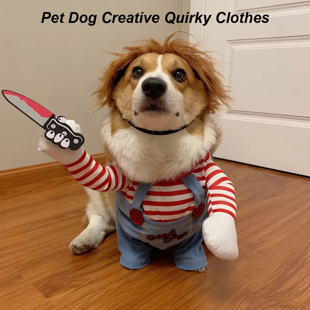 Halloween Dog Costumes- Funny Pet Clothes- Adjustable Dog Costume Sets -Novelty Clothing For Dogs