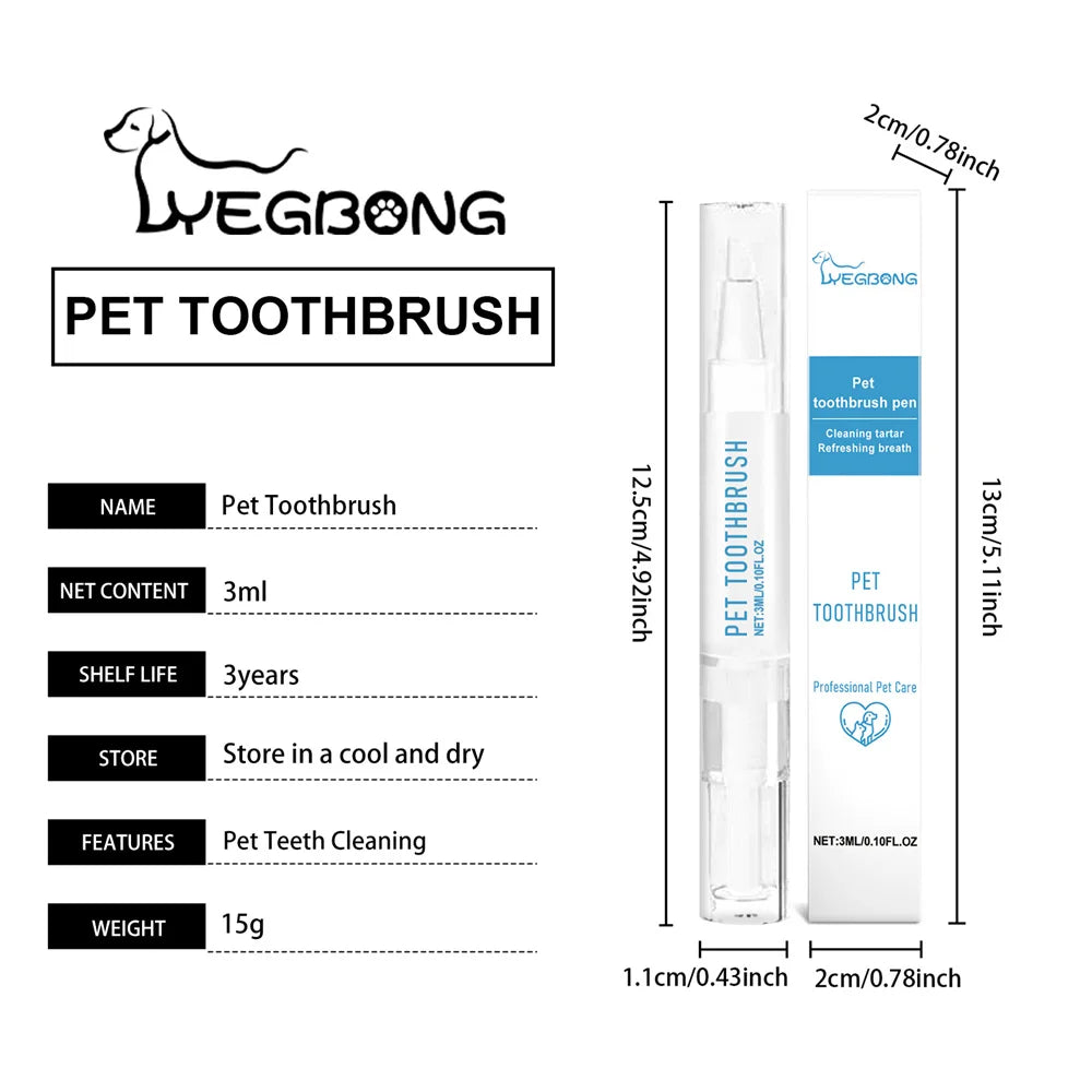 Dogs Teeth Cleaning Tools- Toothbrush Clean Kit- Tartar Remover- Teeth Stains Cleaning Pen