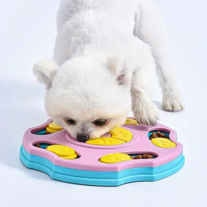 Dog Puzzle Toy Slow Feeder- Interactive- Increases Puppy IQ- Food Dispenser Slowly Eating Non-Slip Bowl- Dogs Training Game