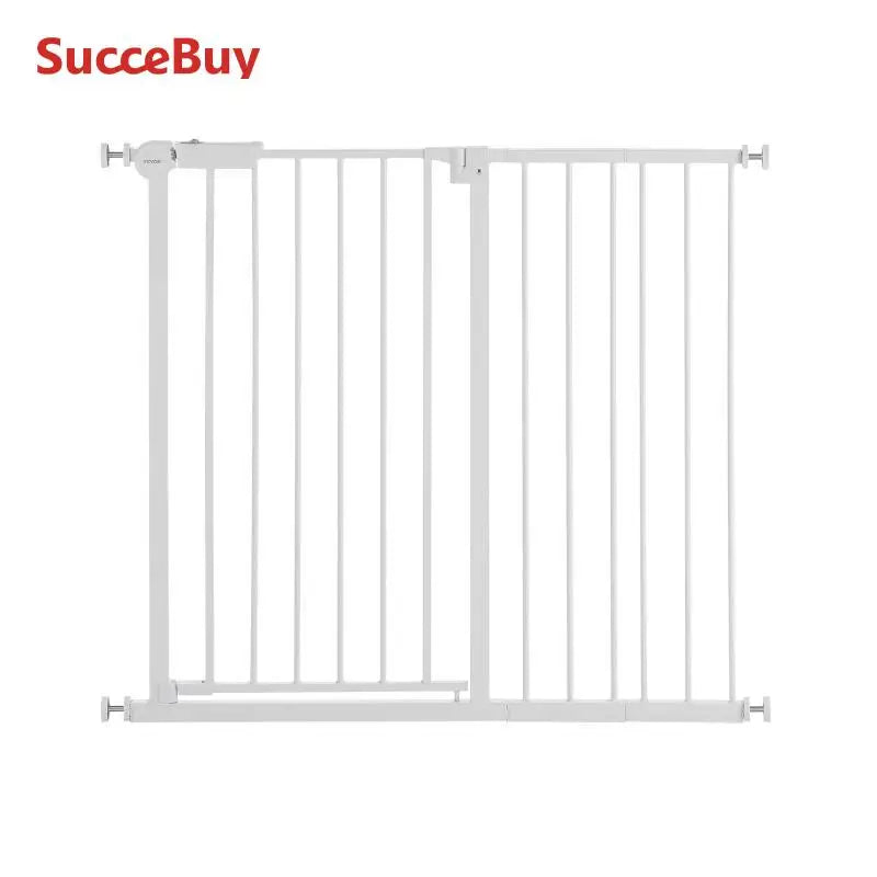 VEVOR Gate 28/30/36 Inches High -Dog Gate Easy Step- Walk Thru Child Pet Security- Pressure Mount Kit- Wall Cups Doorways-Pet Stairs