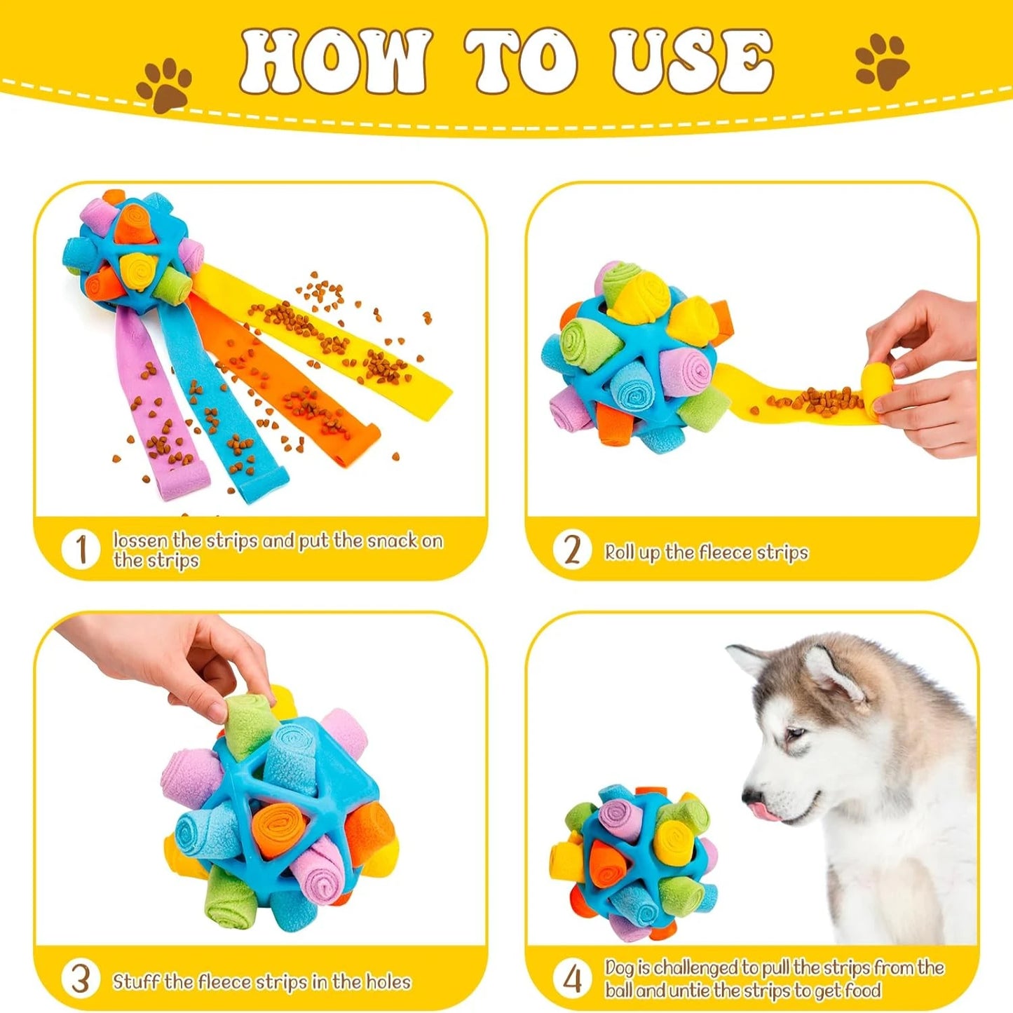 Colorful Vibrant and Long-lasting Dog Toy Ball - Perfect Chew for Small to Medium Breeds Resilient Interactive T