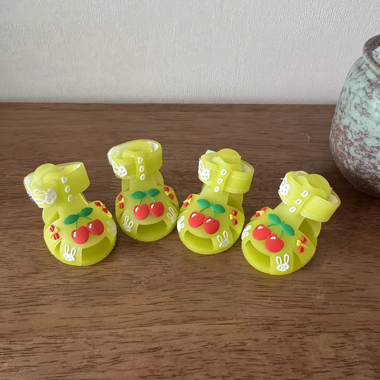Small Dog Jelly Sandal Rain Shoes-Outdoor Sandals-Silicone Cool Shoes-Sizes 1-5-Costumes/Apparel