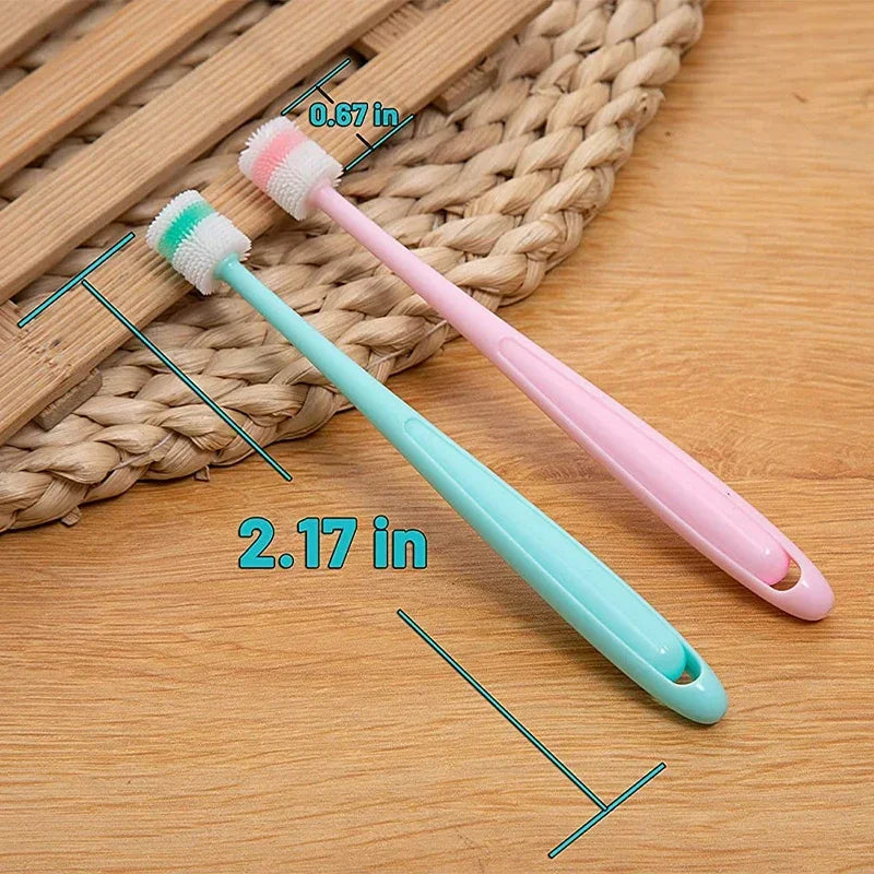 Dog Toothbrush 360 Degree Soft Silicone Oral Hygiene Easy To Handle Deep Clean Dog accessories