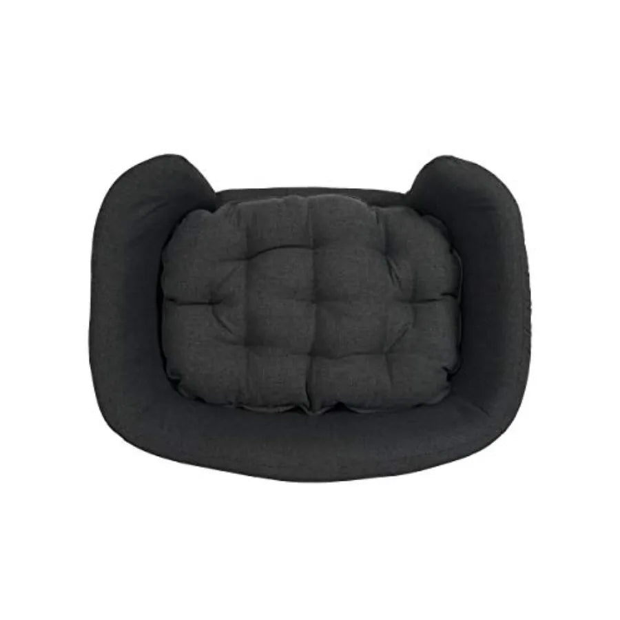 Corduroy Sofa Bed for Medium and Small Dogs- Velvet Dog Bed with Soft Cushion/Durable Wood Legs-Beds & Blankets