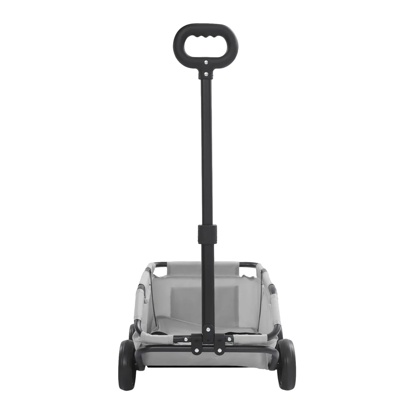 Gray Foldable Dog Stroller-360 Handle Rotation -Portable- Adjustable Pull Rod-Cart Shock-Absorbent Smooth-Rolling for Small Pets-Pet Strollers