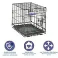 Dog Crate, Includes Leak-Proof Pan, Floor Protecting Feet