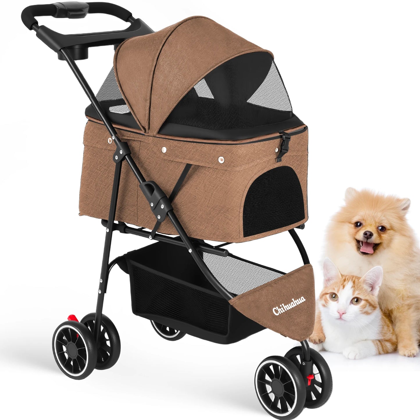 Pet Stroller- For Small Puppy/ Dogs- Foldable-Pet Strollers