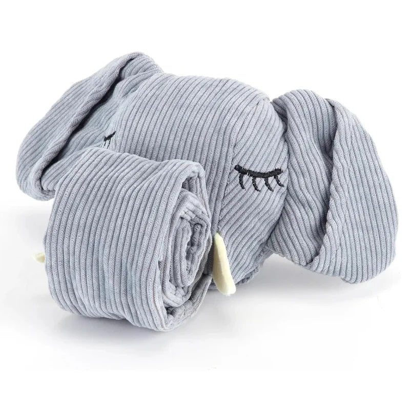 Elephant Puppy Plush Toy- Machine Washable- Dog Enrichment- Made of Recycled Materials- Elephant/Snail-Dog Toys