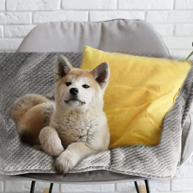Warm Soft Fuzzy Blankets for Pets- Small Medium Dogs- Fleece- Plush Throws for Bed Couch Sofa Blanket-Beds & Blankets