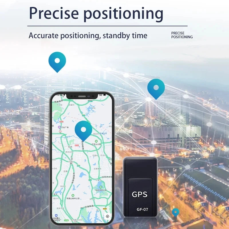GF07 Magnetic Mini GPS Tracker -Real-Time Locator -Car- Pets-Kids- Compact- Portable GPS Locator- Position APP-Pet Accessories