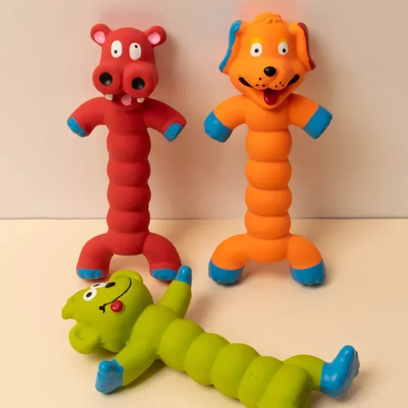 Cute Animal Shape Rubber Squeaky Sound Toy - Creative Puppy Pet Play Chew Toys