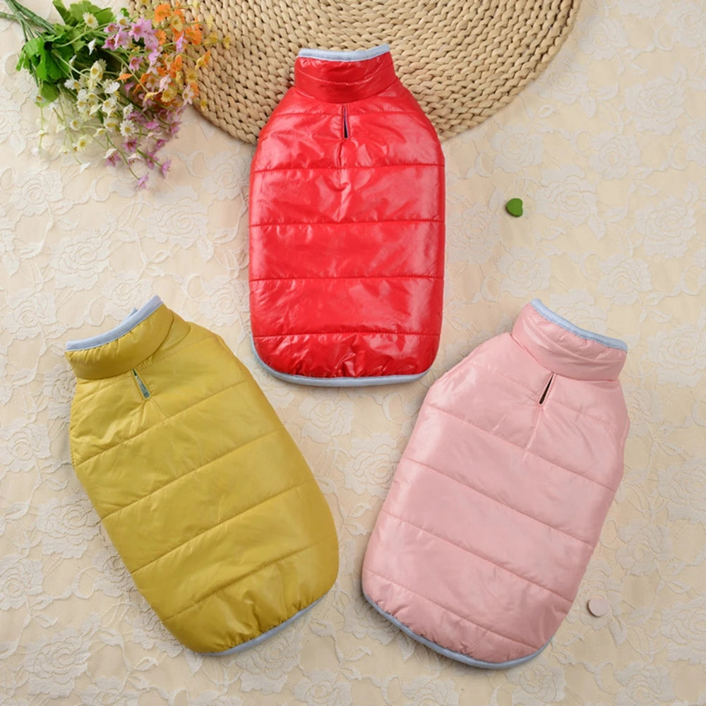 Double-sided Thicken Winter Dog Clothes- Waterproof Comfortable -Warm Pet Dog Jacket for Small Medium Dogs Vest