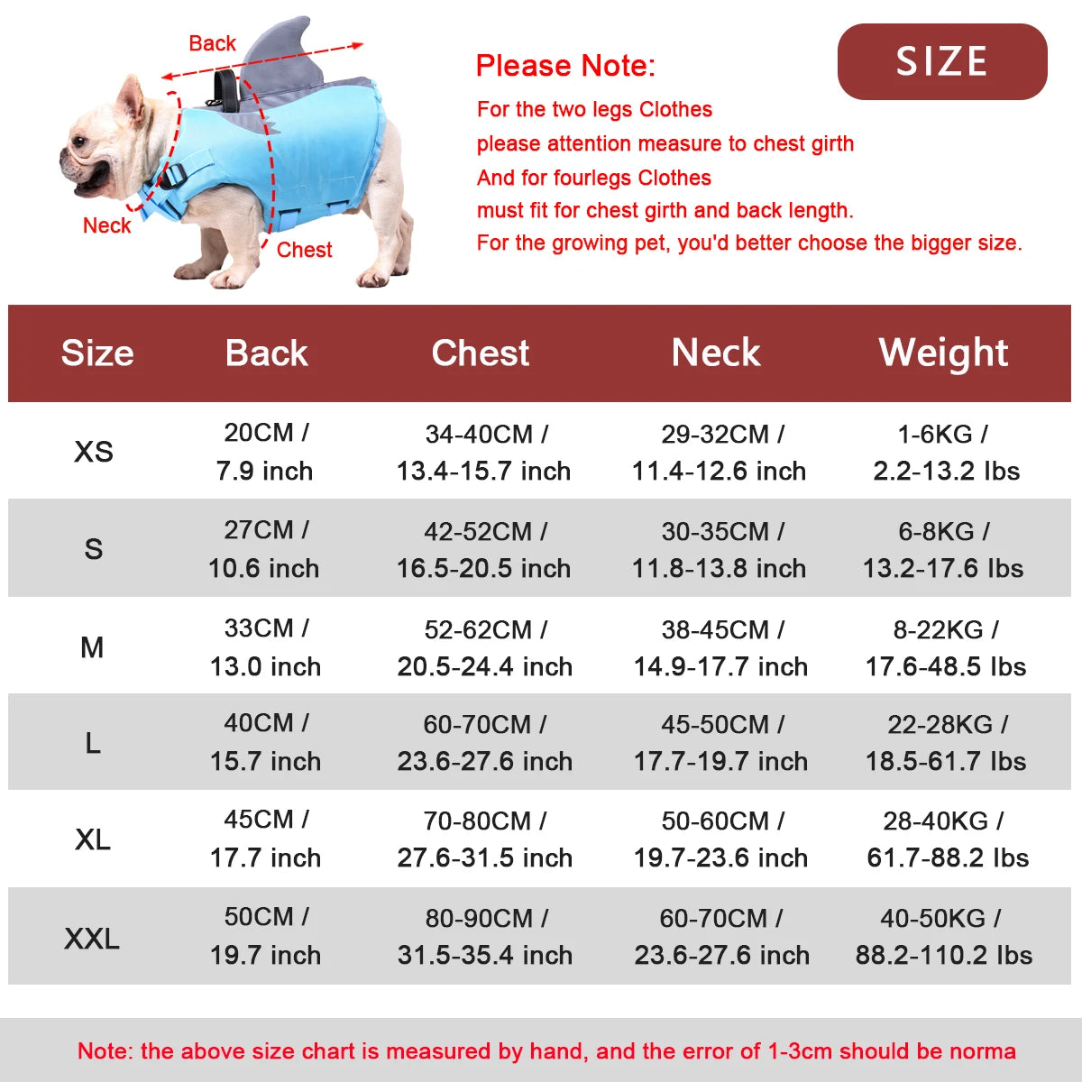 Dog Life Jacket- High Buoyancy -Dog Safety Vest with Rescue Handle-Sizes XS to XXL-Reflective- Swim Vest-Training