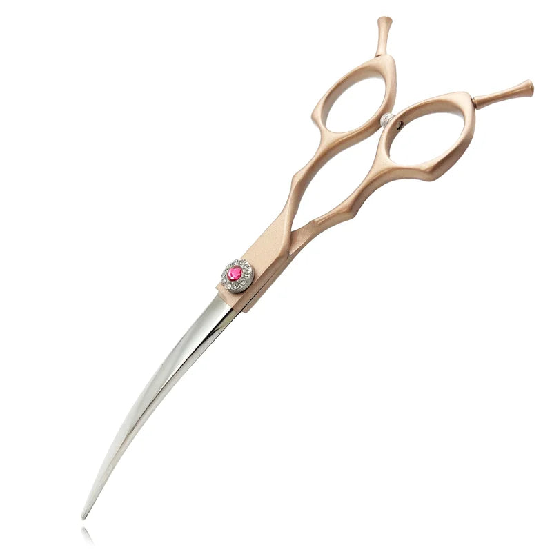 7inch Curved Thinning Shears- Stainless Steel Dog Grooming Curved Scissors-Light Weight- Special Designed- Pet Grooming