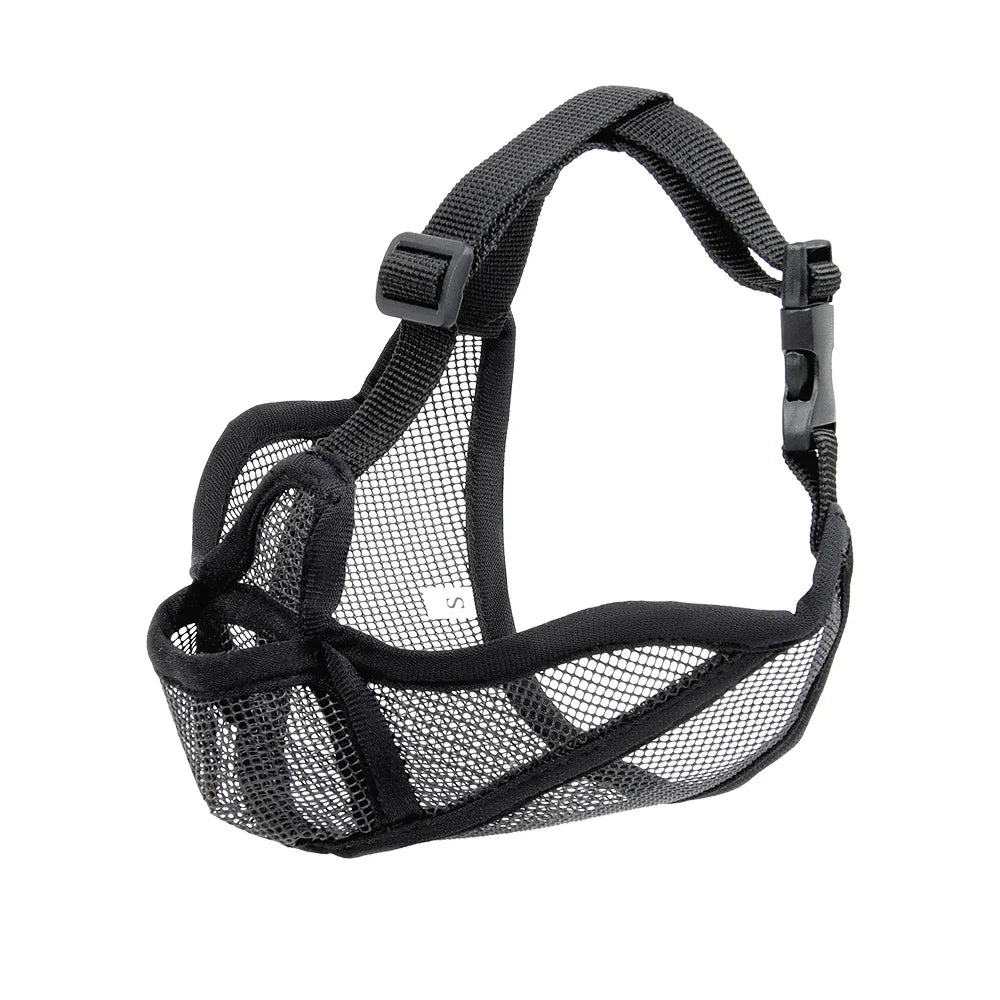 Short-Snouted Soft Dogs Muzzle-Preventing Barking- Breathable-Sizes XXS-L-Pet Accessories