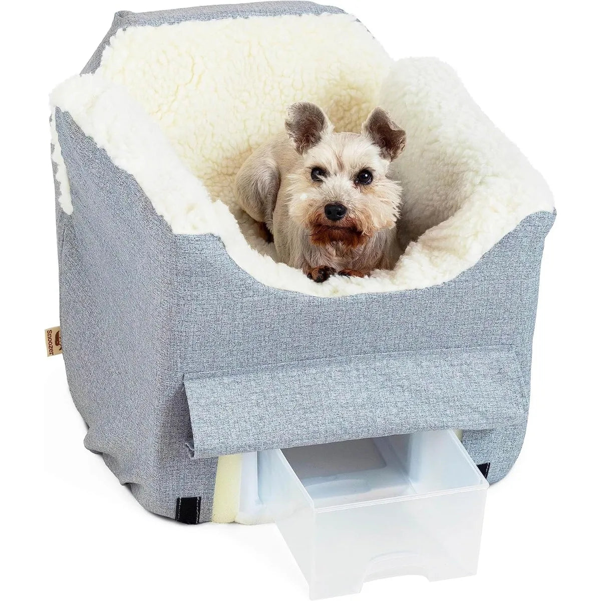 Snoozer Luxury Lookout Pet Car Seat- Small Luxury II, Anthracite with Black-Storage-Pet Car Seats